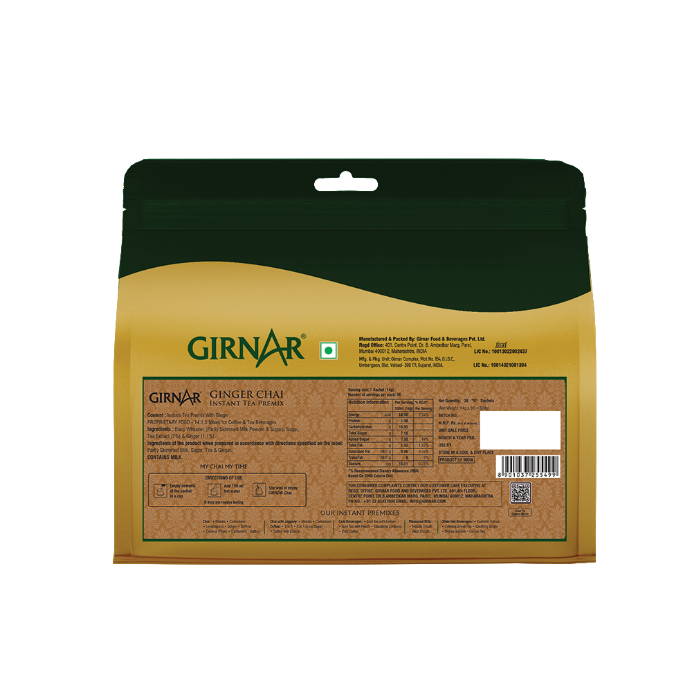 Girnar Instant Tea Premix With Ginger | Grocsy
