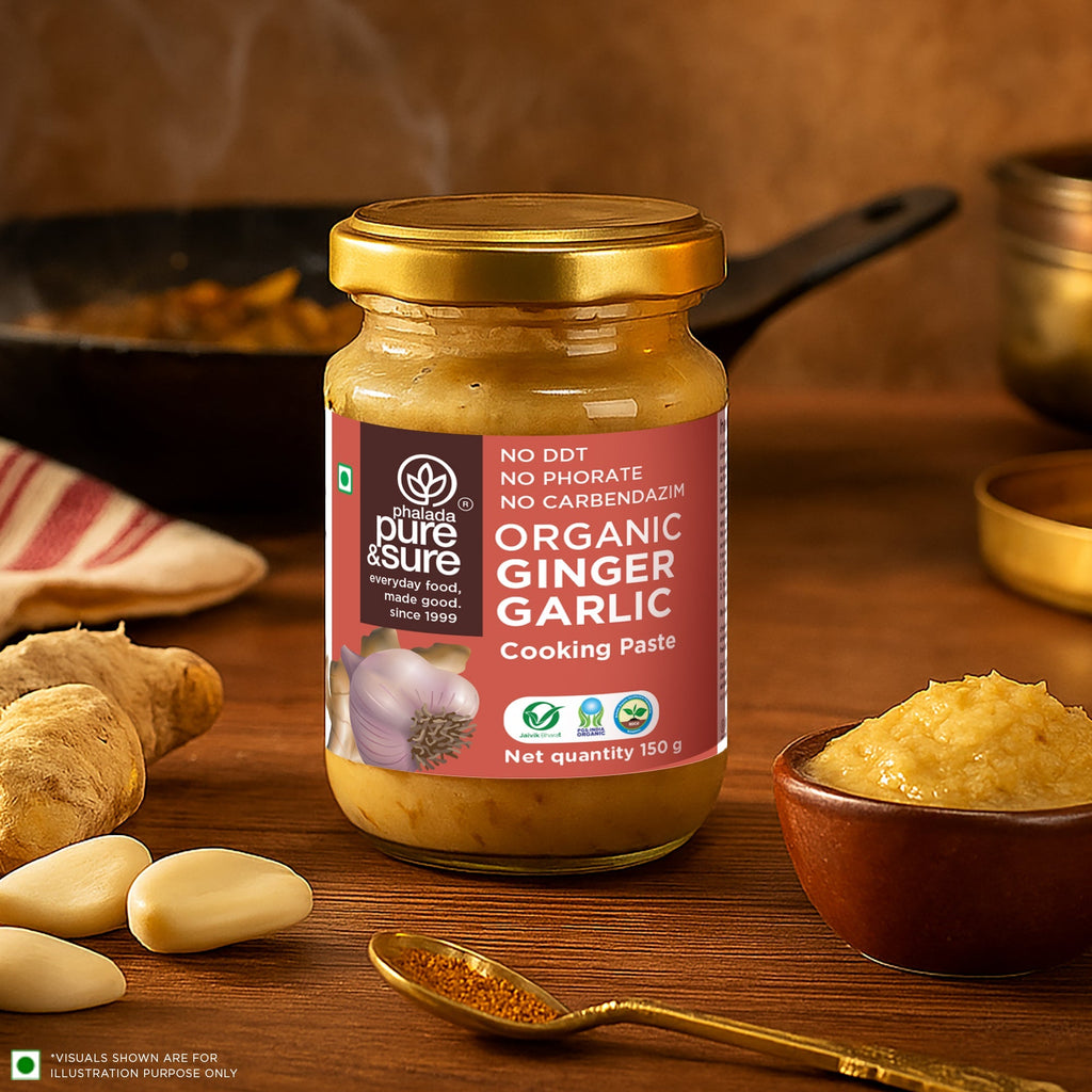 Pure & Sure Organic Ginger Garlic Paste | Grocsy