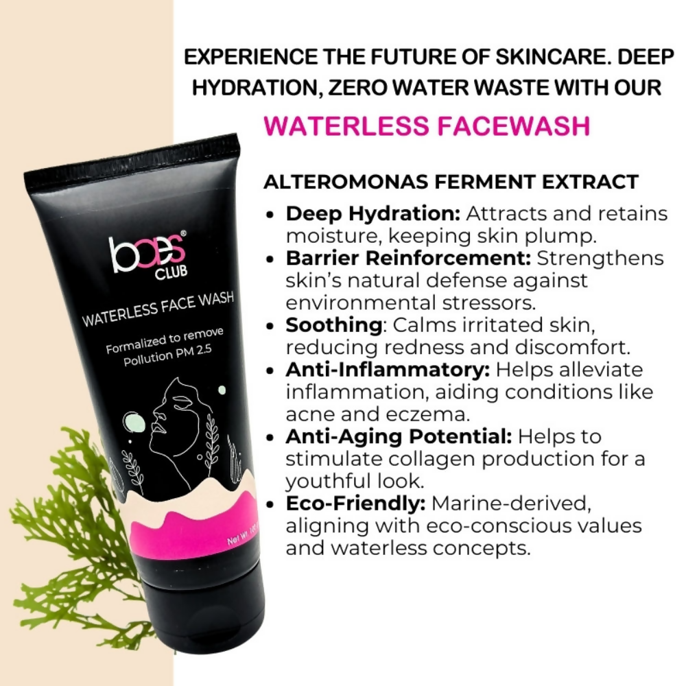 Baes Club Waterless Face Wash Formalized to Remove Pollution PM | Grocsy