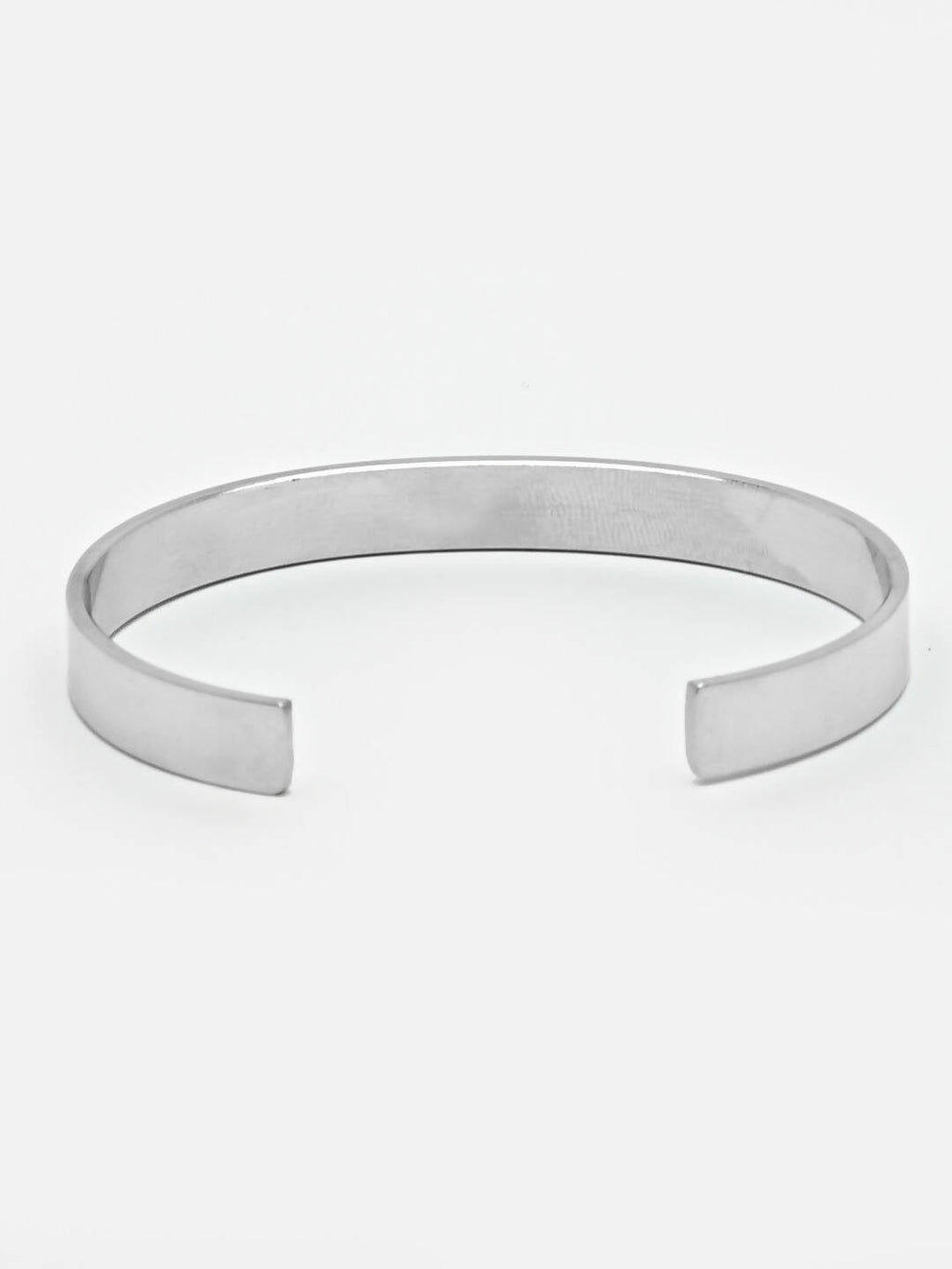 NVR Men Silver Stainless Steel Cuff Bracelet | Grocsy