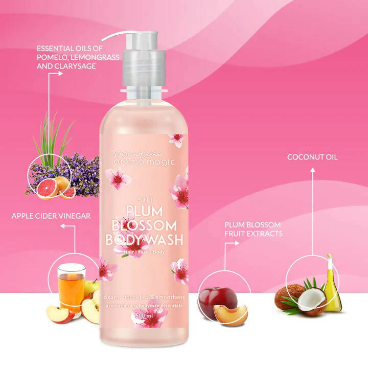 Blossom Kochhar Aroma Magic 3In1 Plum Blossom Bodywash | Grocsy