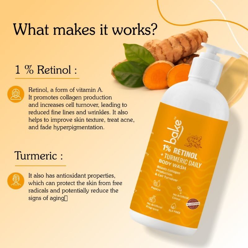 Bake 1% Turmeric Body Wash | Grocsy