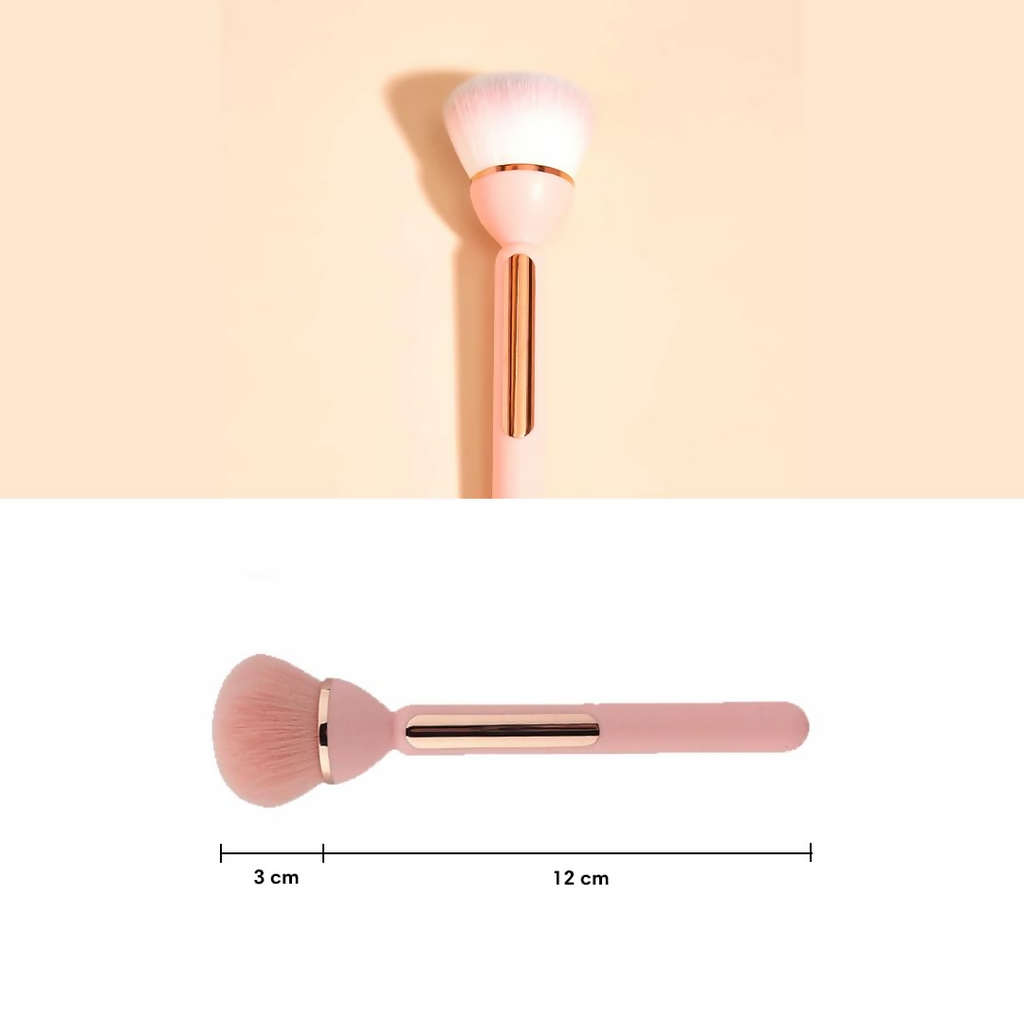 Gleva Multipurpose Professional Powder & Blush Cheek Brush - Black | Grocsy