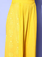 Ahalyaa Women's Traditional Wea Co-ods - Mustard | Grocsy