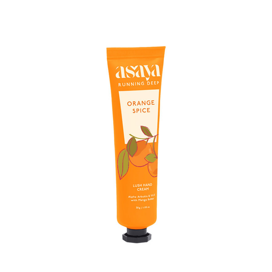 Asaya Orange Hand Cream Softens Dry, Rough Hands For Men & Women | Grocsy