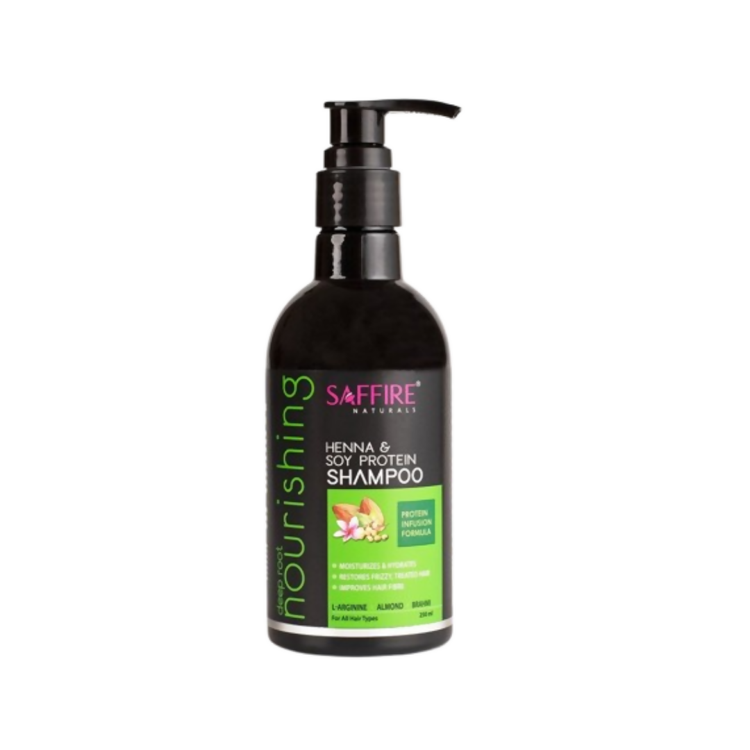 Saffire Naturals Henna & Soy Protein Deep Root Nourishing Shampoo | Grocsy