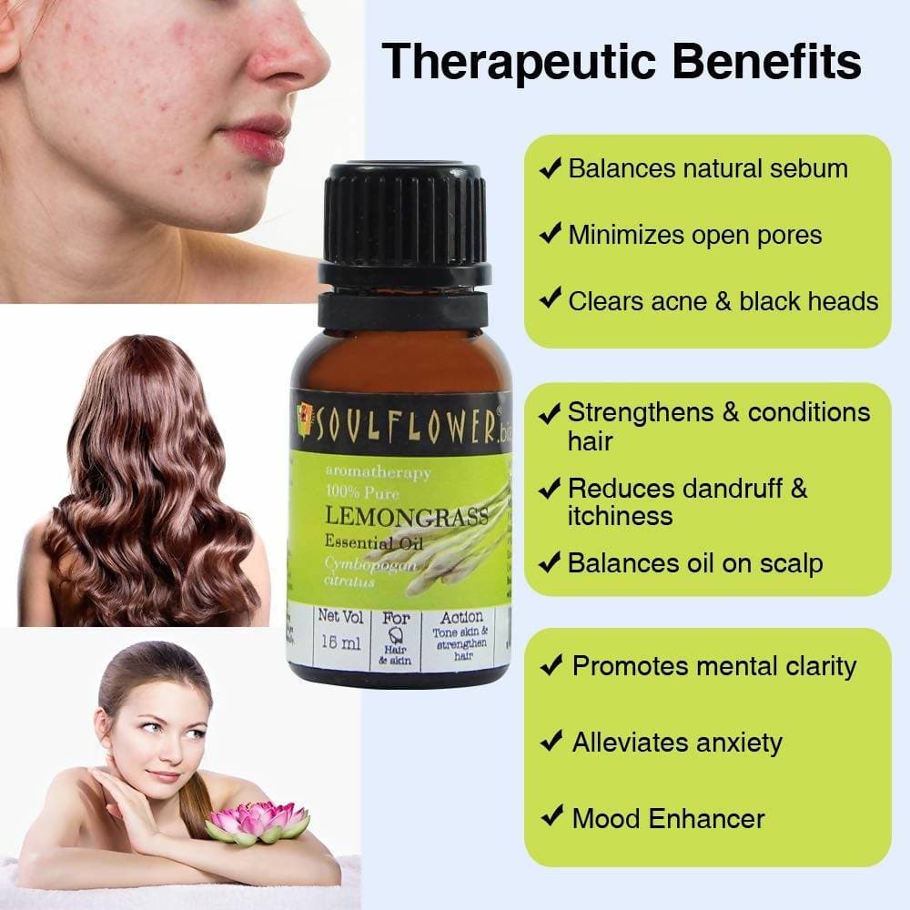 Soulflower Lemongrass Essential Oil | Grocsy
