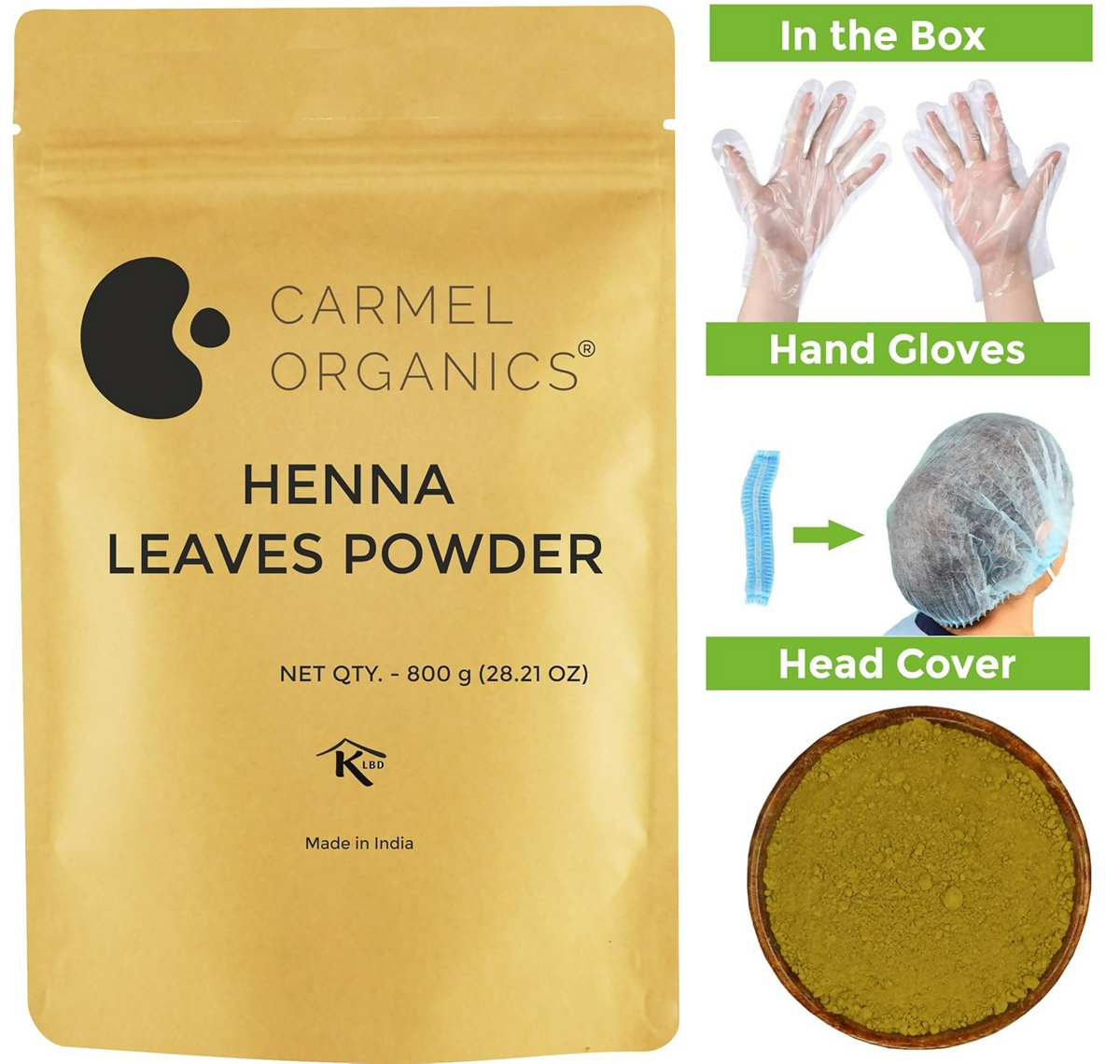 Carmel Organics Herbal Henna Powder | Grocsy