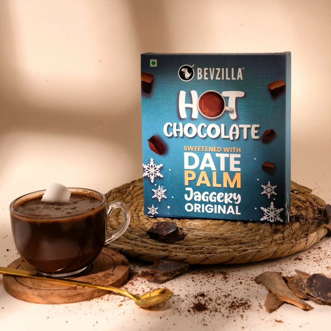 Bevzilla Hot Chocolate Powder (Original) Drink Powder With Organic Date Palm Jaggery | Grocsy