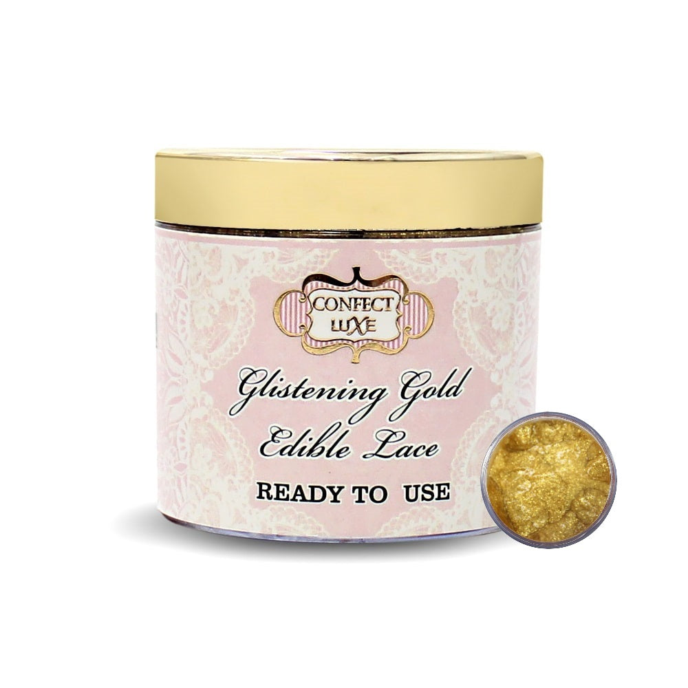 Confect Glistening Gold | Edible Lace | Grocsy