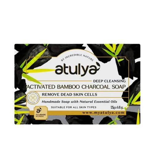 Atulya Activated Bamboo Charcoal Soap | Grocsy
