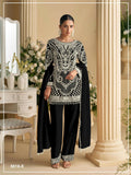 Anaita Black Georgette Stitched Suit with Embroidered Beads & Sequence Work | Grocsy