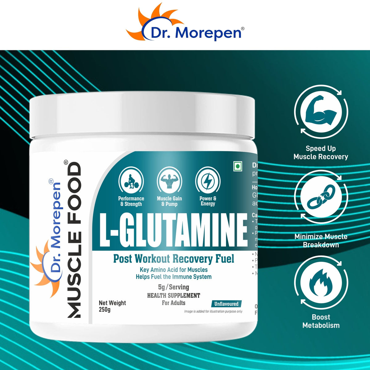 Dr Morpen Dr.Morepen L-Glutamine | Grocsy