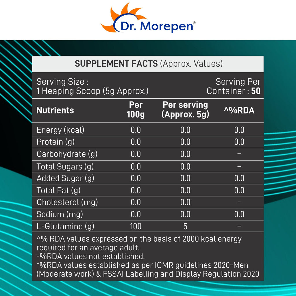 Dr Morpen Dr.Morepen L-Glutamine | Grocsy