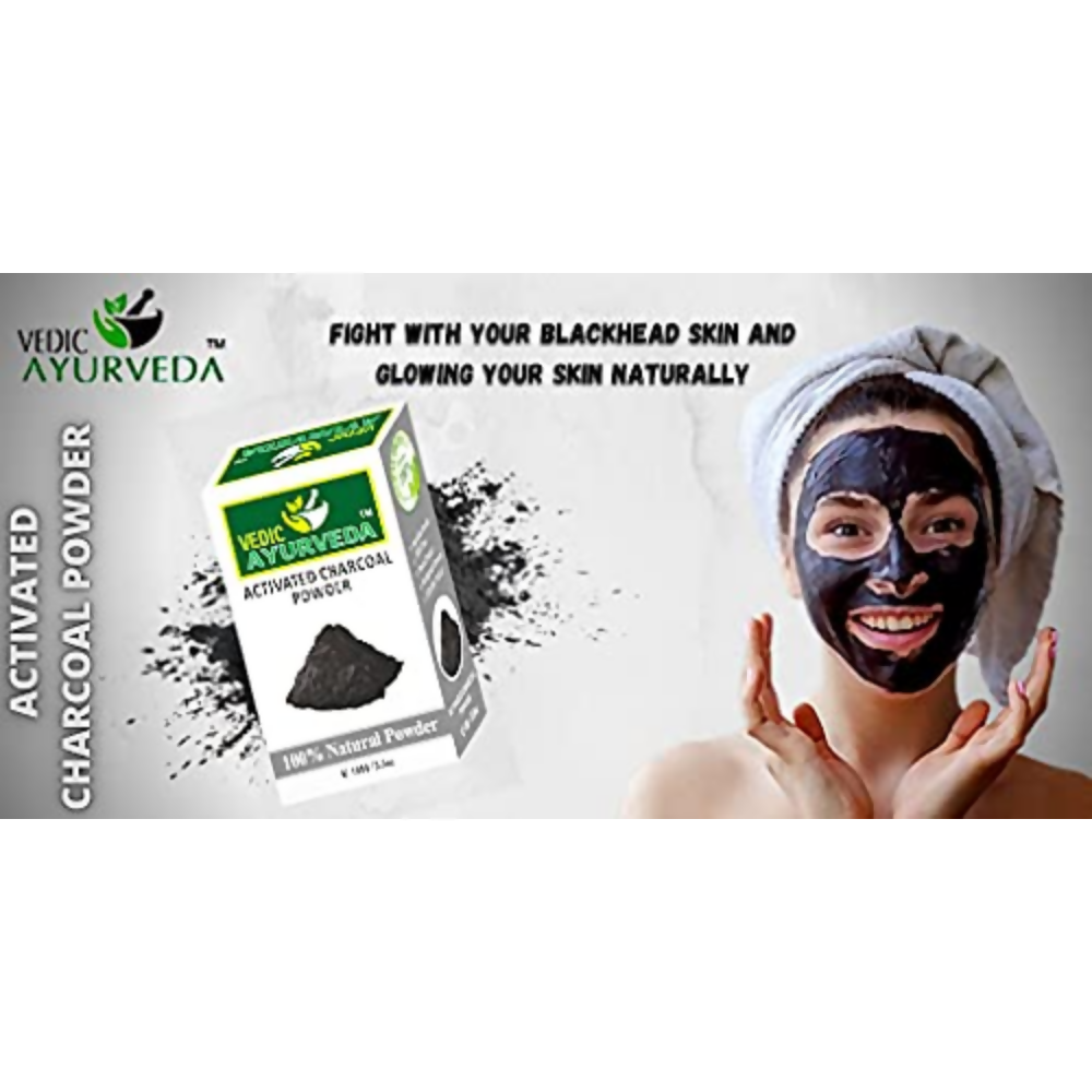 VedicAyurveda Activated Charcoal Powder | Grocsy