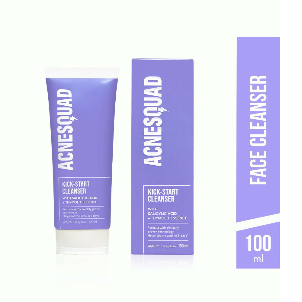 Acne Squad Salicylic Acid Cleanser & Active Acne Spot Corrector Combo | Grocsy
