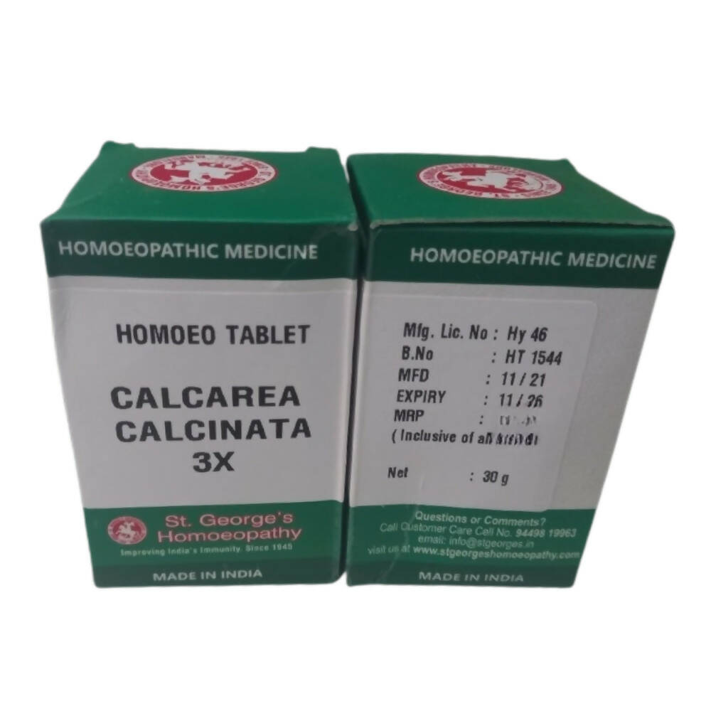 St. George's Homeopathy Calcarea Calcinata Tablets | Grocsy