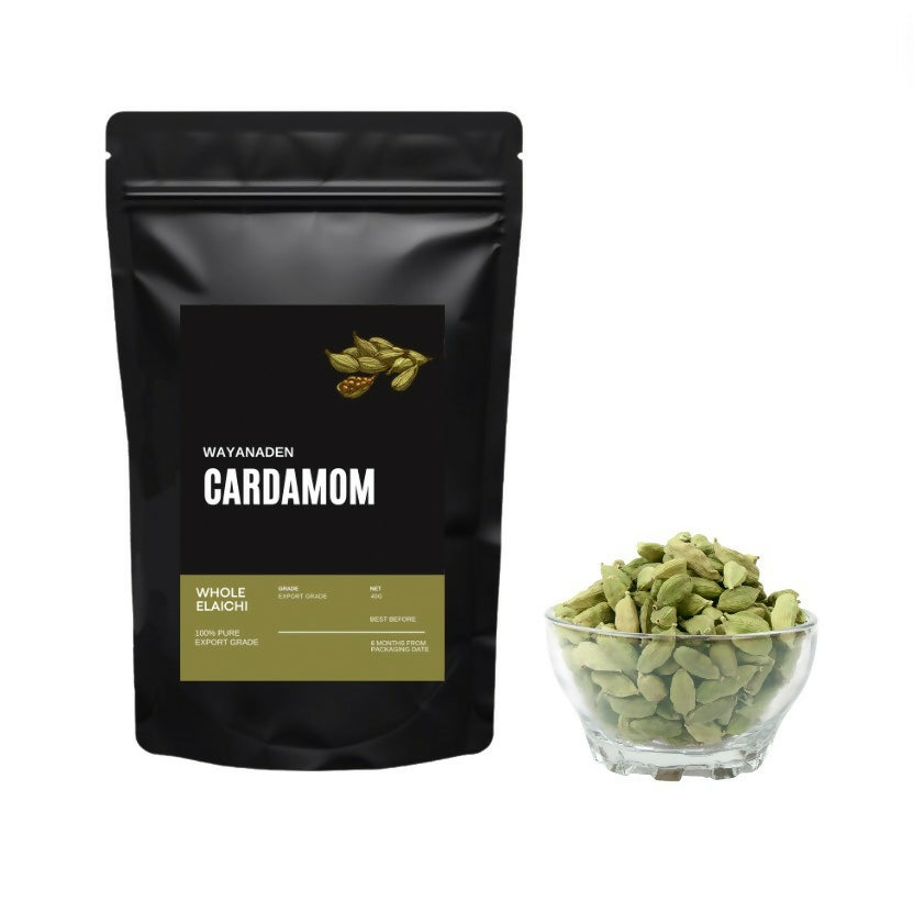 Wayanaden Cardamom Whole (Elaichi) | Grocsy