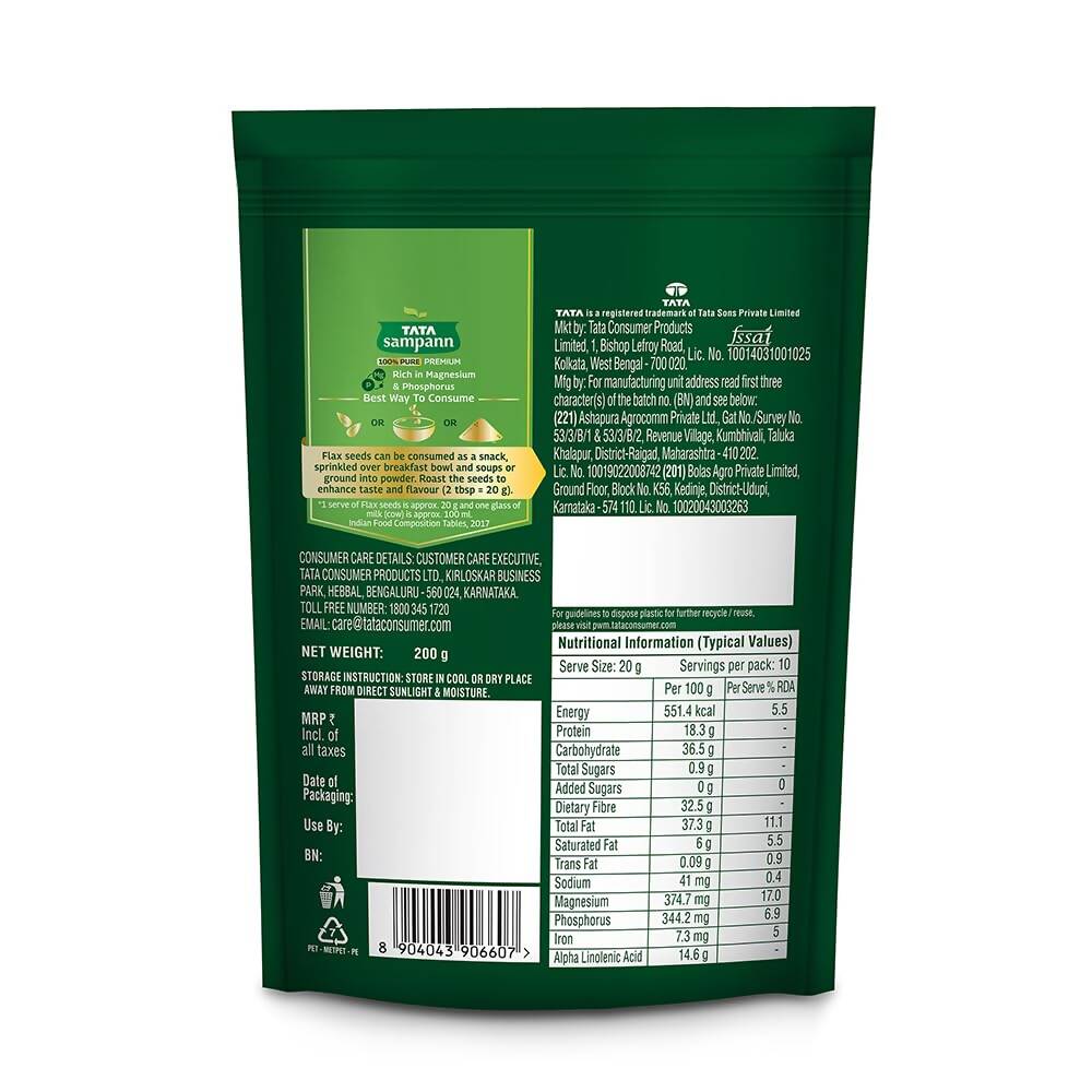 Tata Sampann Premium Flax Seeds | Grocsy
