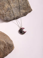 Women's Silver-Toned Purple Silver-Plated Handcrafted Chain - Ruby Raang | Grocsy