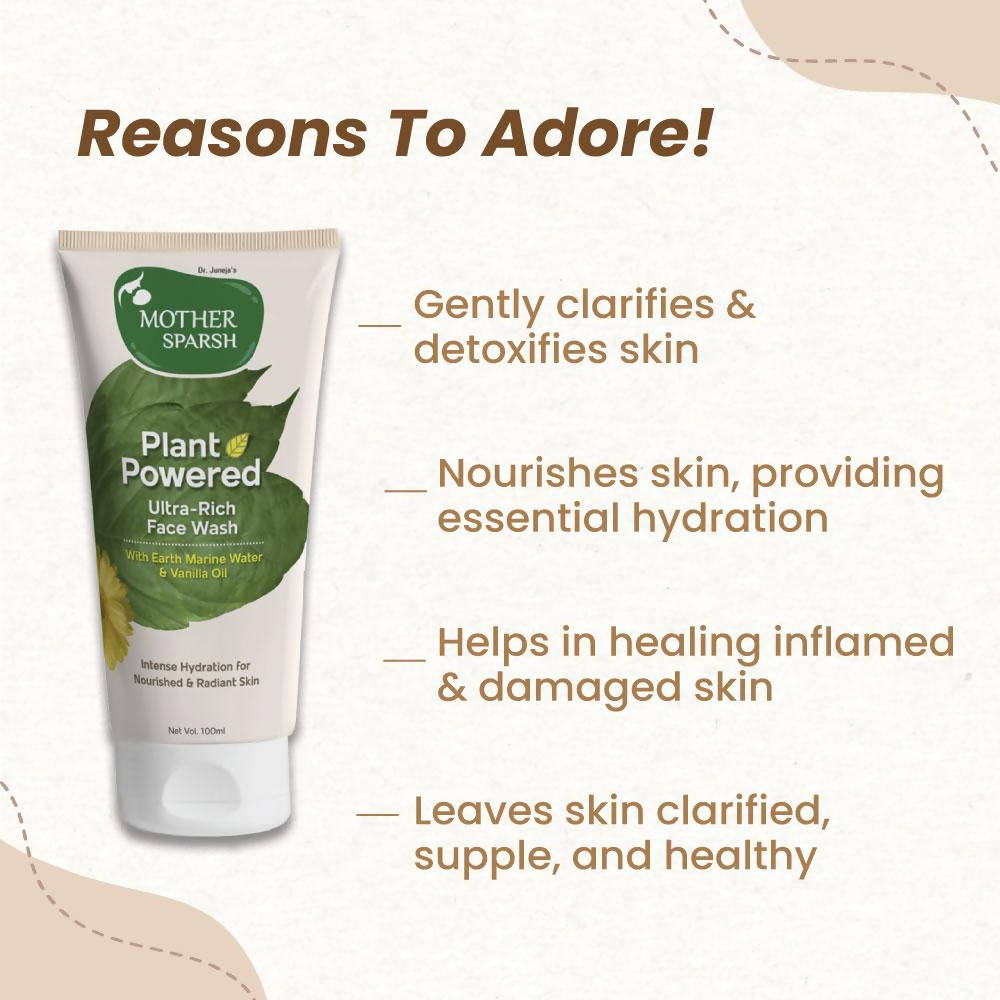Mother Sparsh Plant Powered Ultra-Rich Face Wash | Grocsy