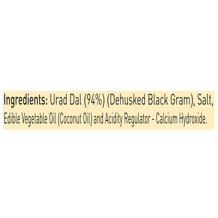 Priya Urad Dal Papad - Plain | Grocsy