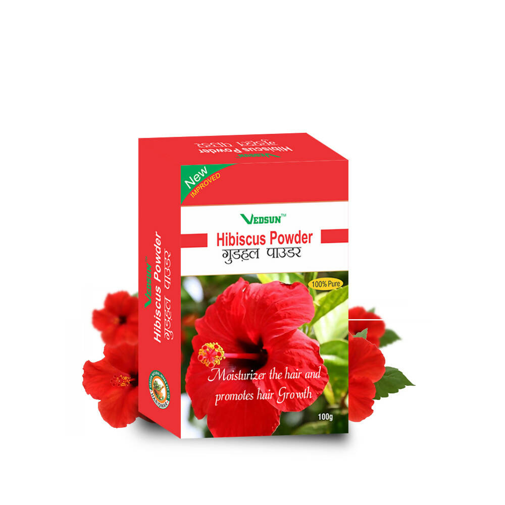 Vedsun Naturals Hibiscous Powder for Face and Skin | Grocsy