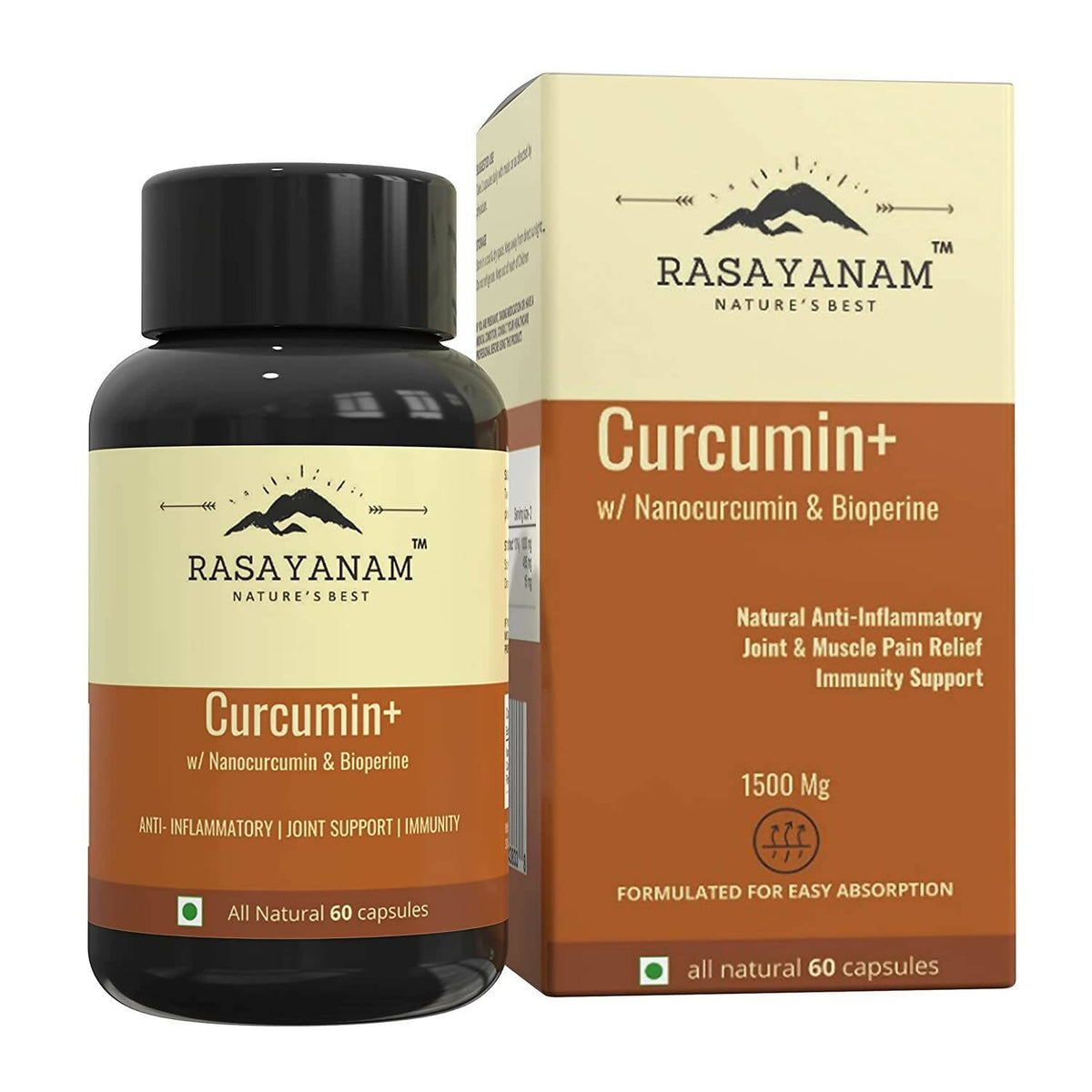 Rasayanam Curcumin+ Capsules | Grocsy
