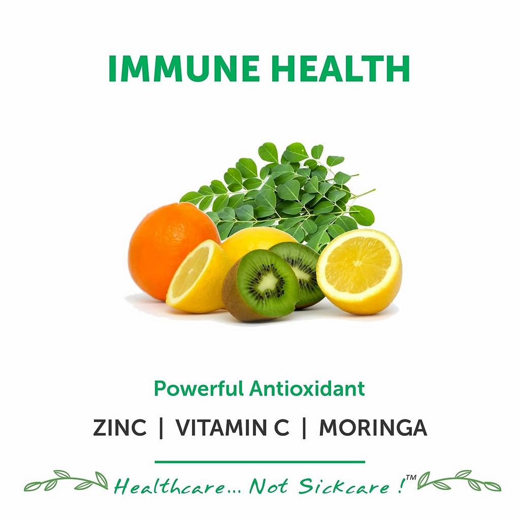 Bliss Welness Zinc Vitamin C+ Moringa Tablets | Grocsy