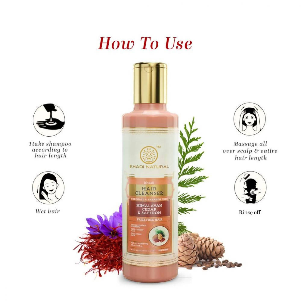 Khadi Natural Himalayan Cedar & Saffron Hair Cleanser | Grocsy