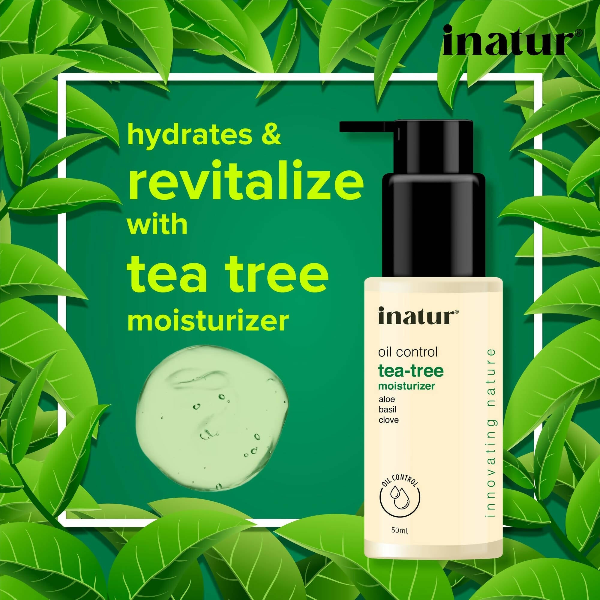 Inatur Tea Tree Facial Gel | Grocsy