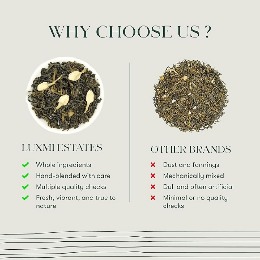 Luxmi Estates Midnight Bloom - Jasmine Green Tea | Grocsy