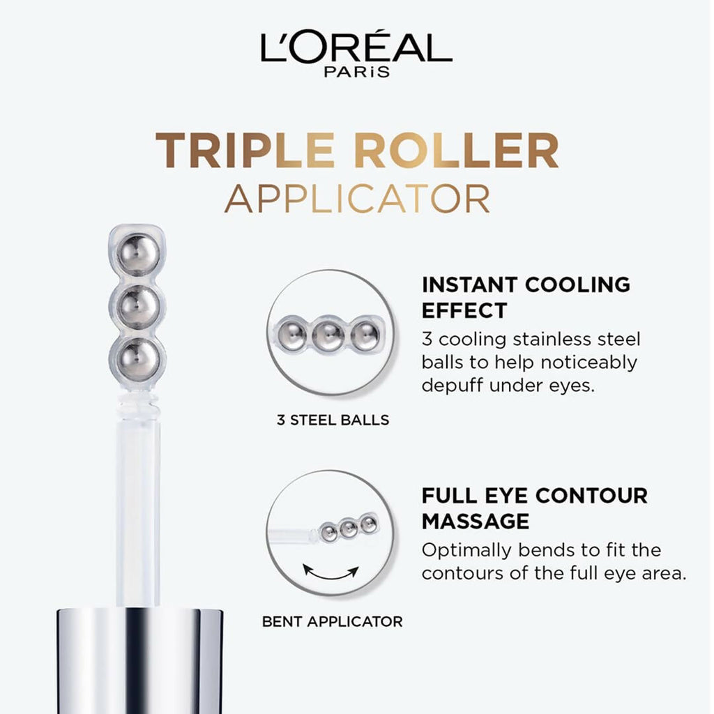 L'Oreal Paris Glycolic Bright Dark Circle Eye Serum With 3% [Glycolic + Vit Cg + Niacinamide] | Grocsy