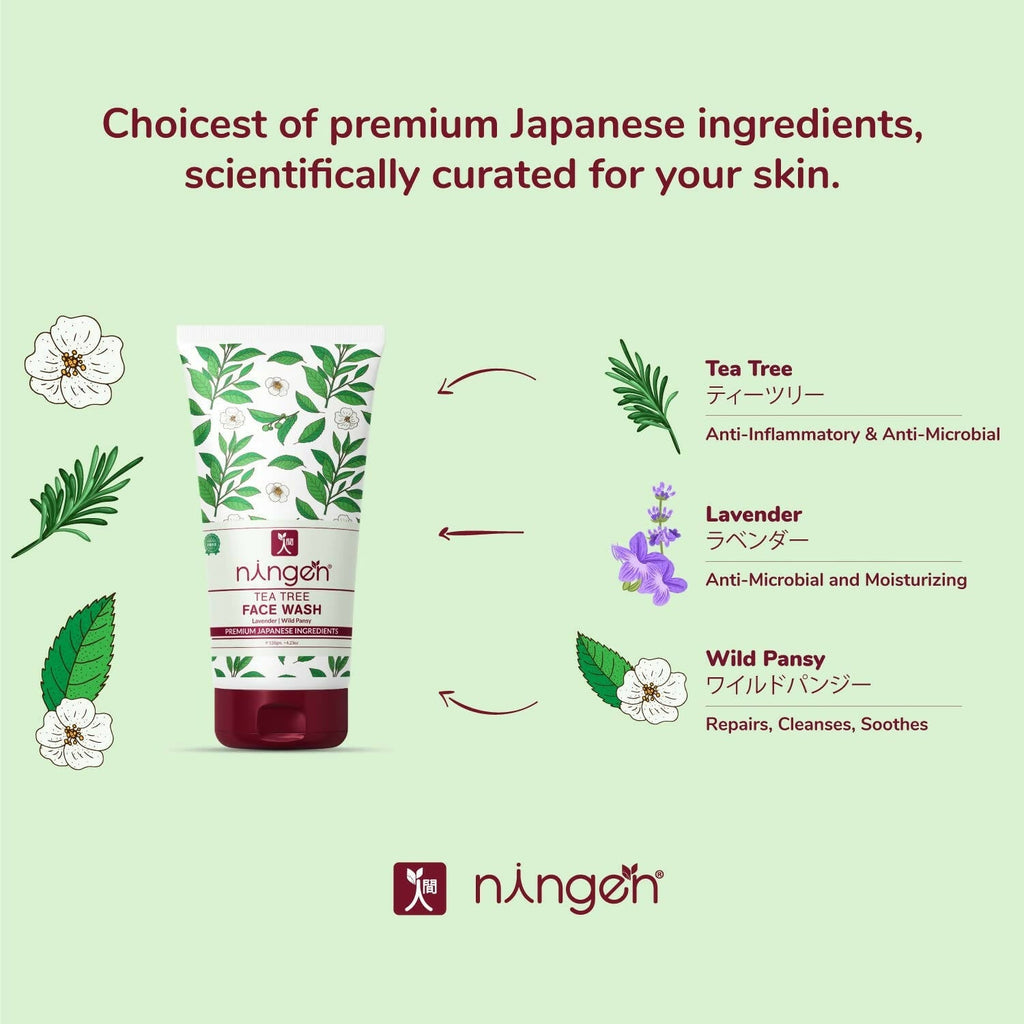 Ningen Tea Tree Face Wash | Grocsy