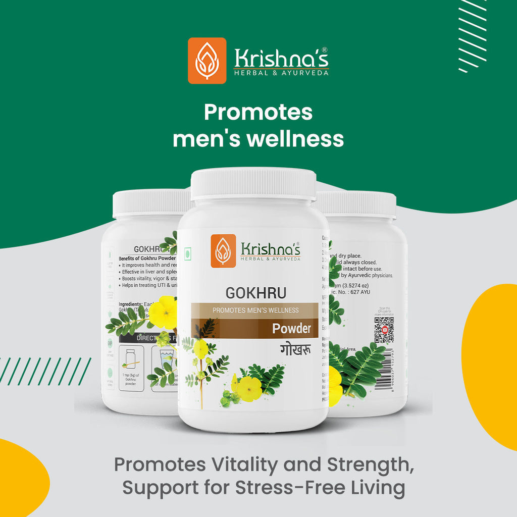 Krishna'S Herbal & Ayurveda Gokhru Powder | Grocsy