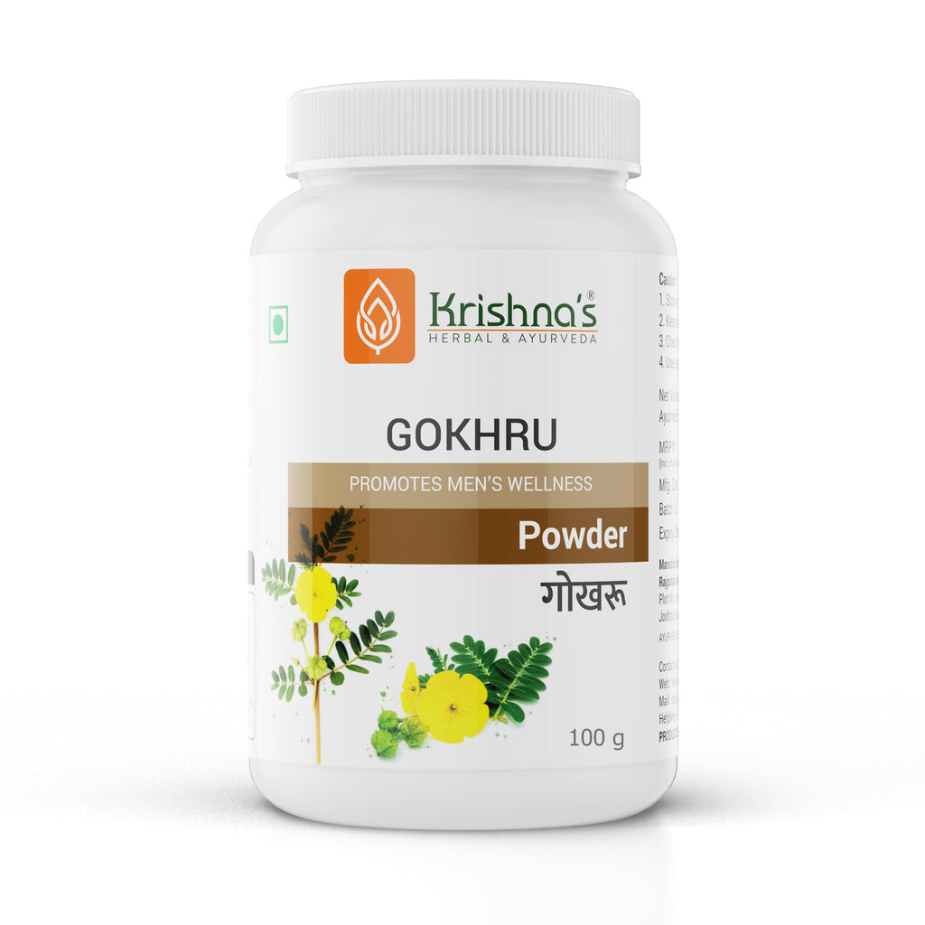 Krishna'S Herbal & Ayurveda Gokhru Powder | Grocsy