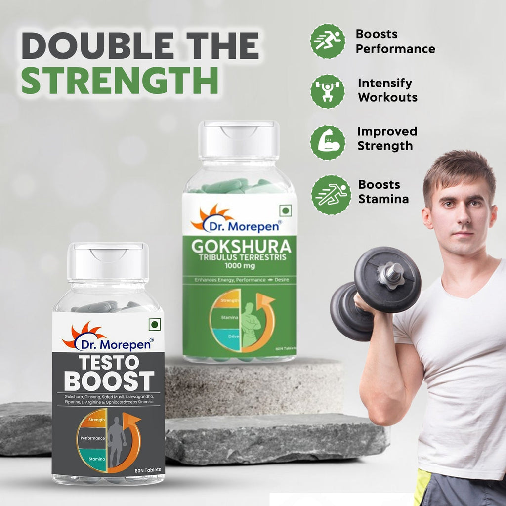 Dr Morpen Gokshura & Testo Boost -Performance Combo Pack | Grocsy