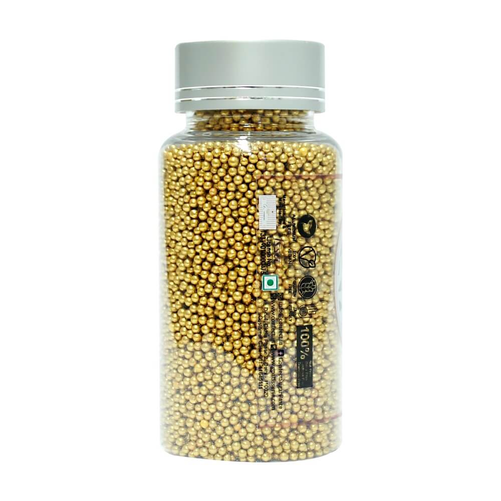 Confect Gold Disco Balls Sprinkles 2 MM | Grocsy