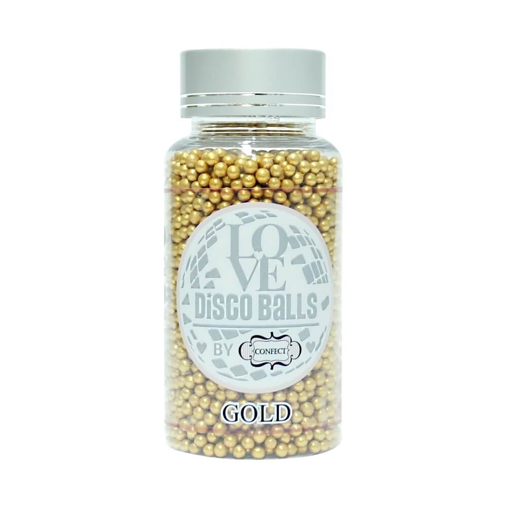 Confect Gold Disco Balls Sprinkles 3 MM | Grocsy