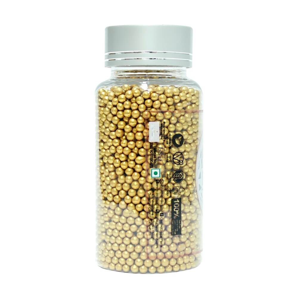 Confect Gold Disco Balls Sprinkles 3 MM | Grocsy