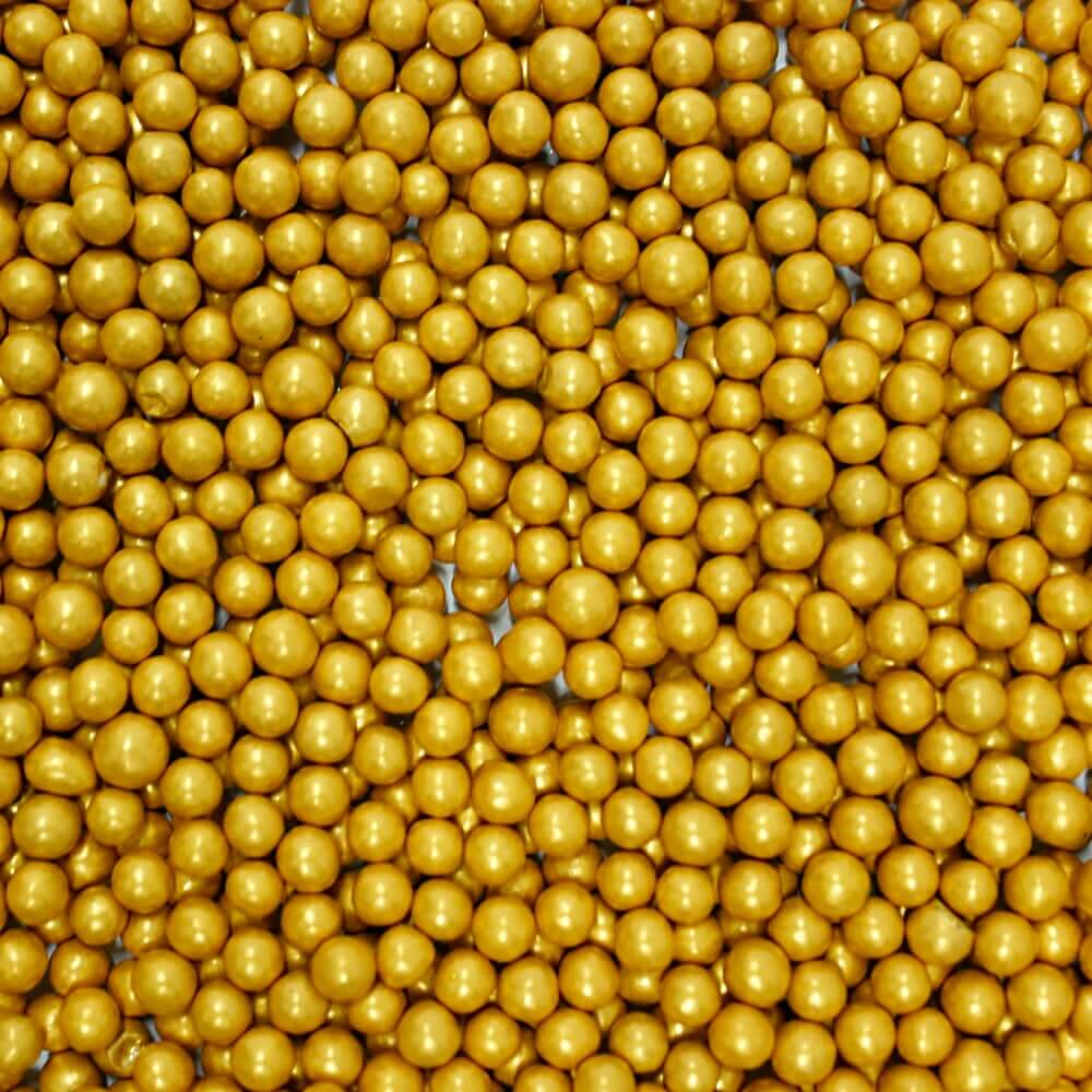 Confect Gold Disco Balls Sprinkles 5 MM | Grocsy