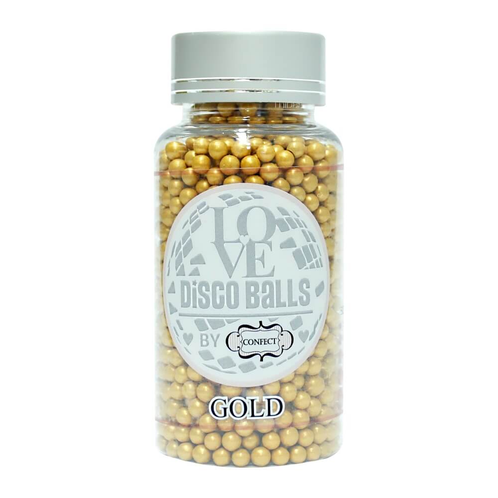 Confect Gold Disco Balls Sprinkles 6 MM | Grocsy