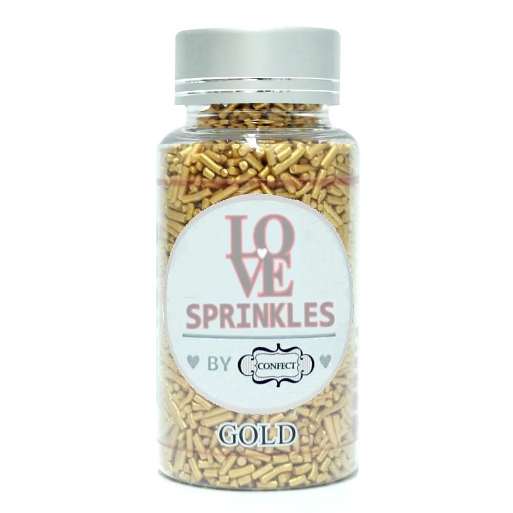 Confect Gold Vermicelli Sprinkles | Grocsy