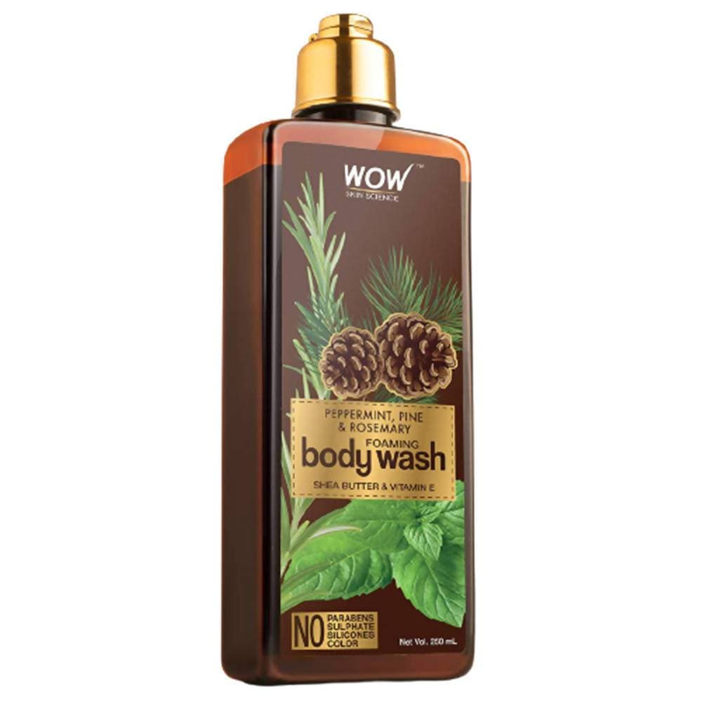 Wow Skin Science Peppermint, Pine & Rosemary Foaming Body Wash | Grocsy