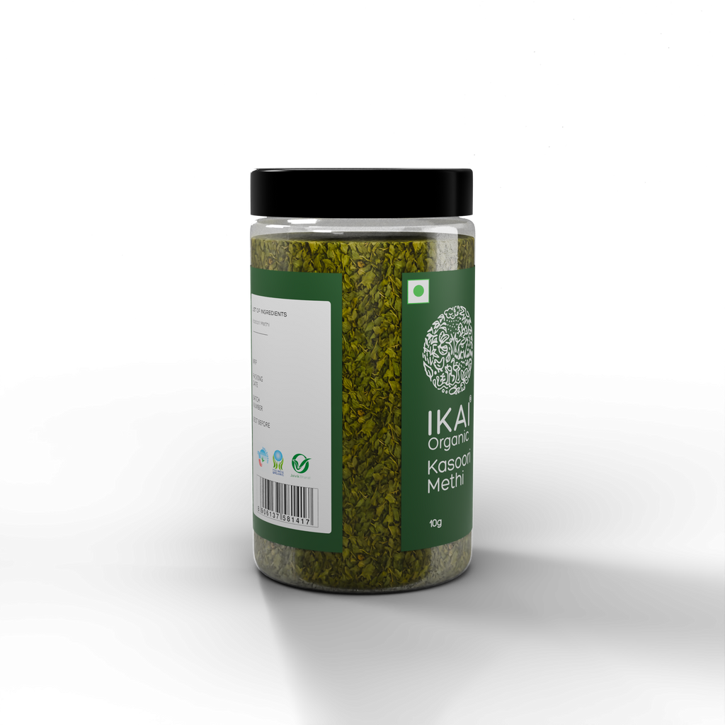 IKAI Organic Kasuri Methi (Sundried Organic Fenugreek Leaves) | Grocsy
