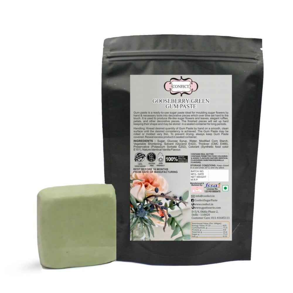 Confect Gooseberry Green | Edible Gum paste | Grocsy