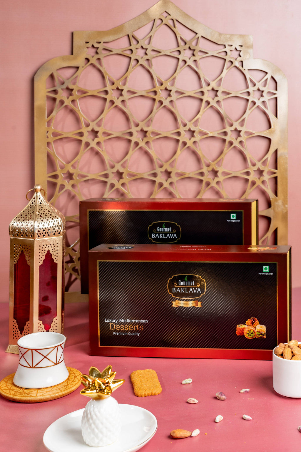 Gourmet Baklava Crescent Gift Box Of Assorted Nest Baklava | Grocsy