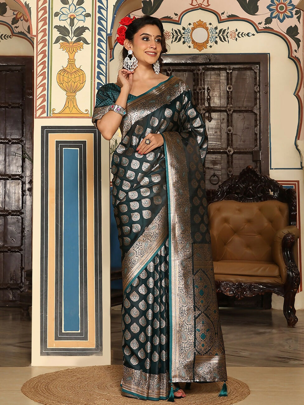 Shree Shyam Fashion Torque Silk Saree | Grocsy