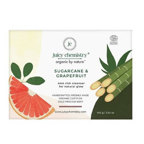 Juicy Chemistry Sugarcane & Grapefruit Organic Aha Rich Soap | Grocsy