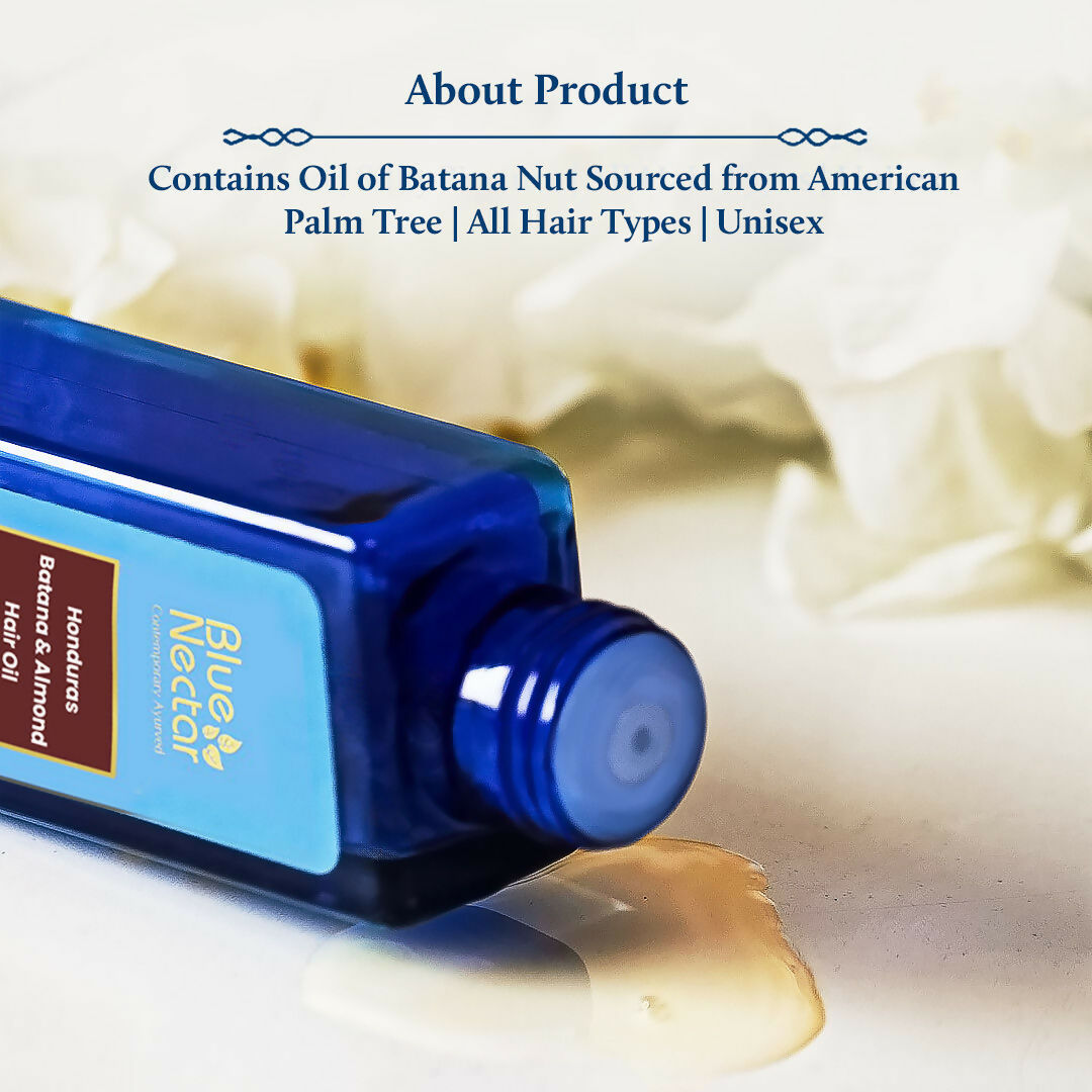 Blue Nectar Batana Hair Oil For Fuller & Thicker Hair | Grocsy